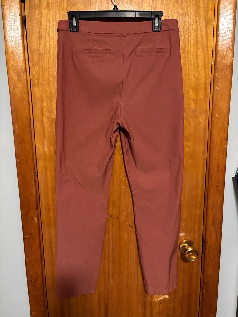 Women's Violets & Roses Mid Rise Slim Trousers Dusty Rose Size 10 Inseam 28 - Picture 5 of 12